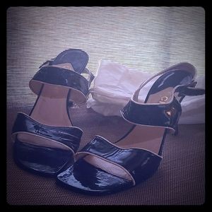 Chanel Patent Leather High Heel Sandals